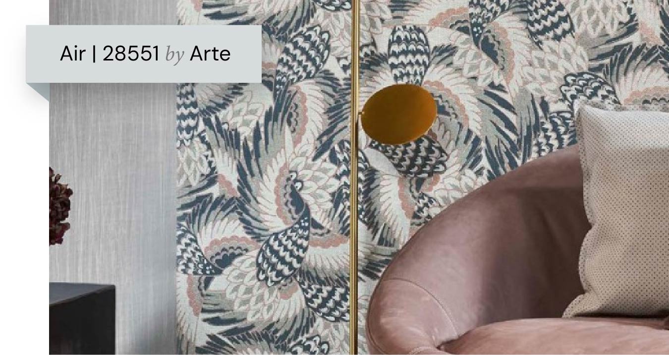 Oriental and Chinoiserie Bird Wallpaper 